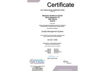 Medexter’s Quality Management System is DIN EN ISO 13485 Certified!